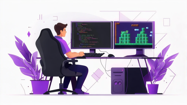 Game Development Illustration